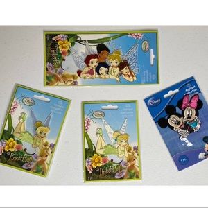 4 Iron-on Disney Appliques~Tinker Bell Mickey Minnie Mouse